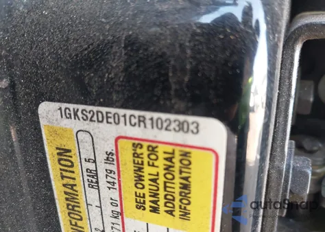 2012 GMC Yukon Slt from USA, damaged, VIN 1GKS2DE01CR102303